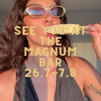 ⁨	‪@friduchka‬ x MAGNUM x OBO
סופר מתרגשים לקראת שיתוף הפעולה הזה! מחכים לכם דברים שווים בטירוף. 💥נתראה במגנום בר ב26-7.7.8 | ביג פאשן גלילות⁩